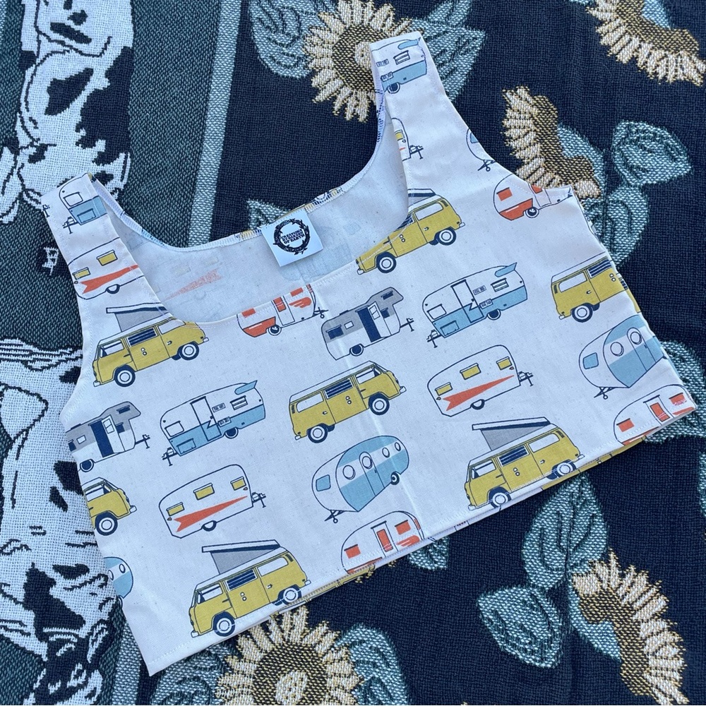 Retro Volkswagen airstream handmade tank top - Picture 4 of 12
